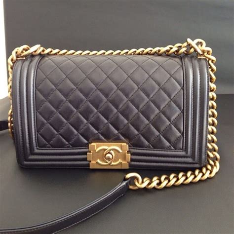 chanel le boy bag gold hardware|chanel boyfriend bag small.